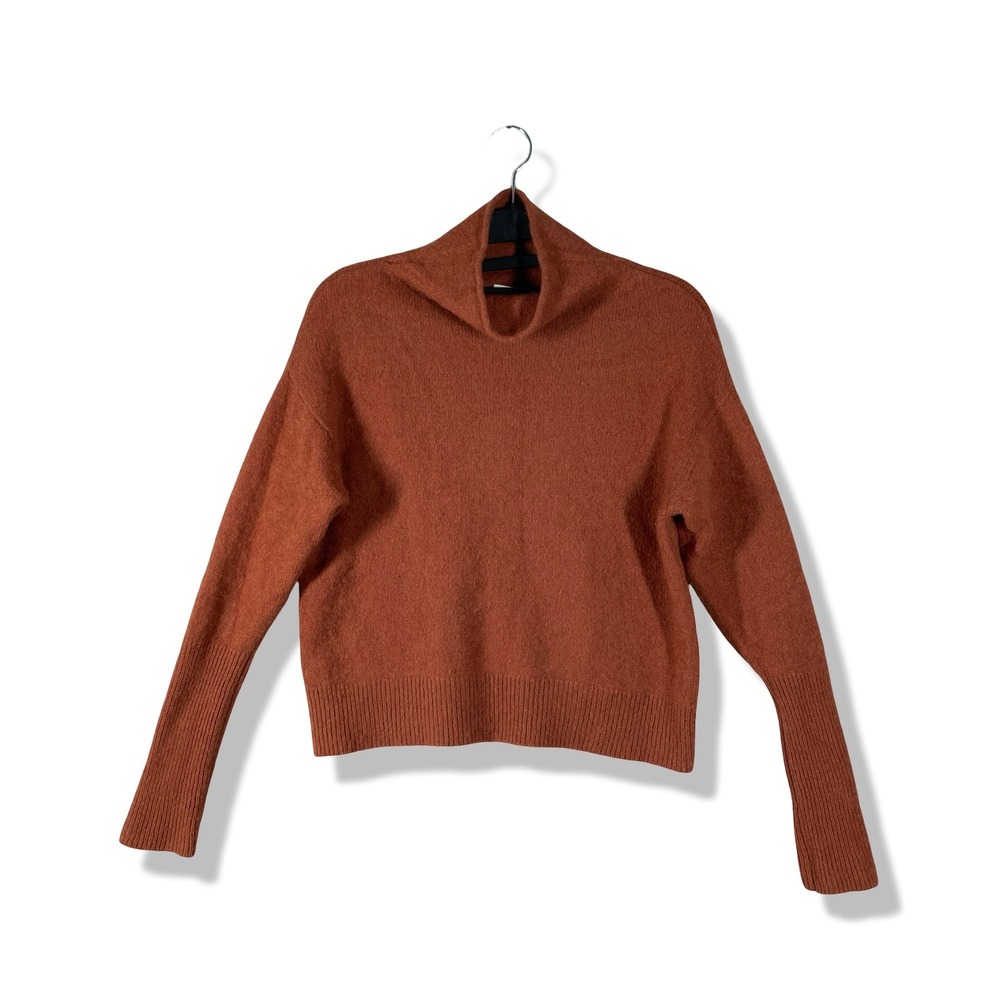 Wilfred Aritzia Mock Neck Sweater Women Small 100% Cashmere Chic Quiet Luxury